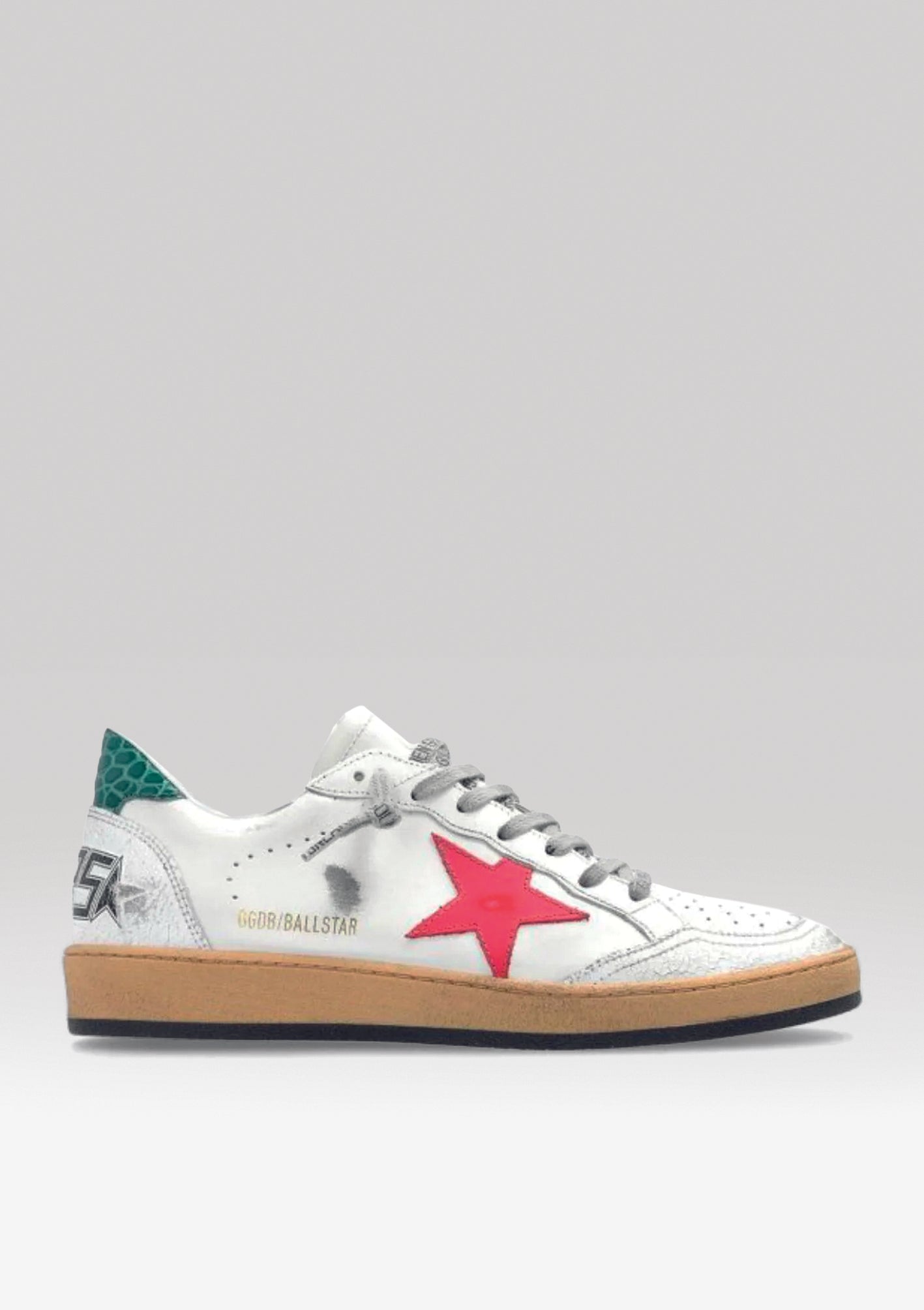 GOLDEN GOOSE Ballstar vintage White/Green