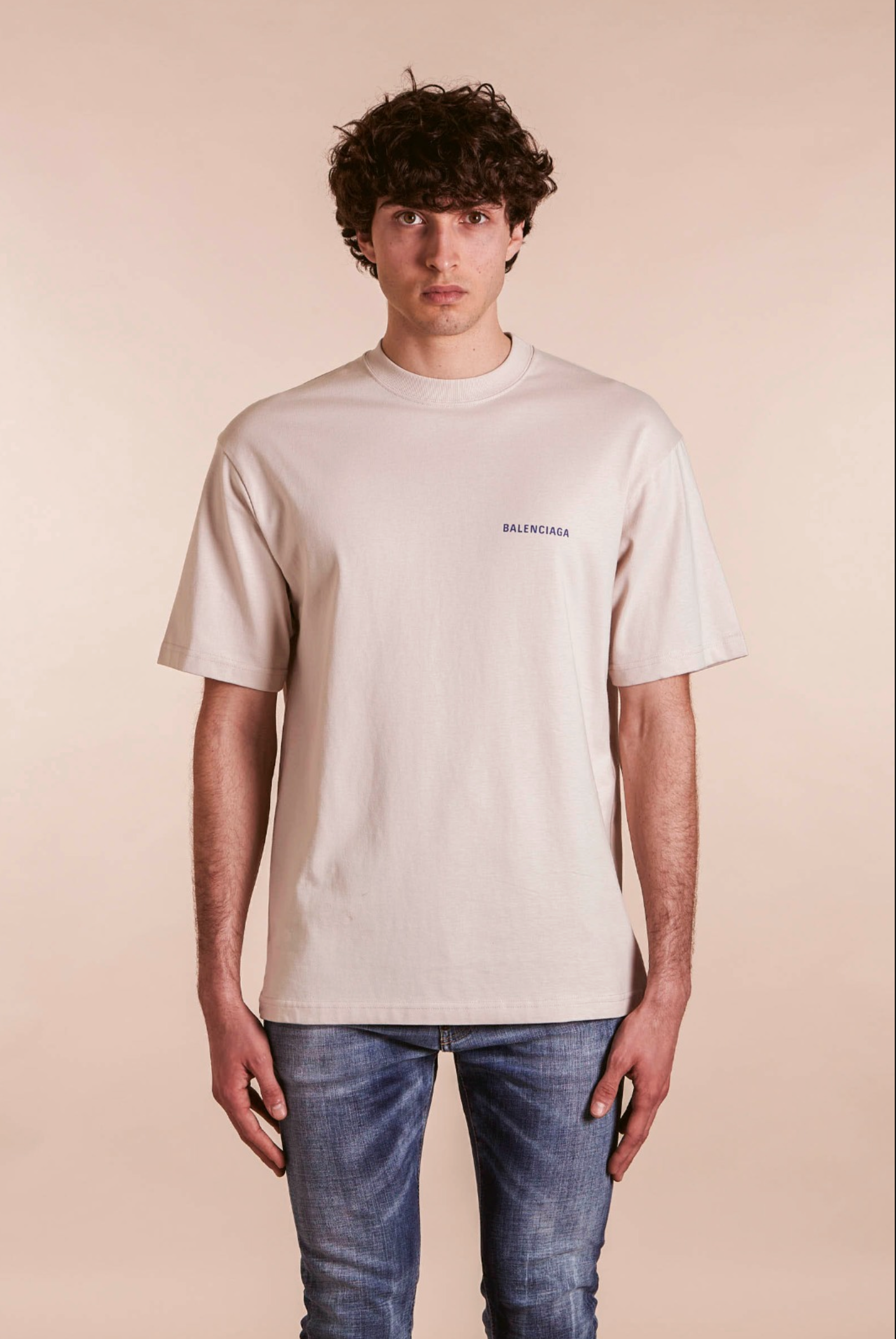 BALENCIAGA T-shirt Iconica Beige