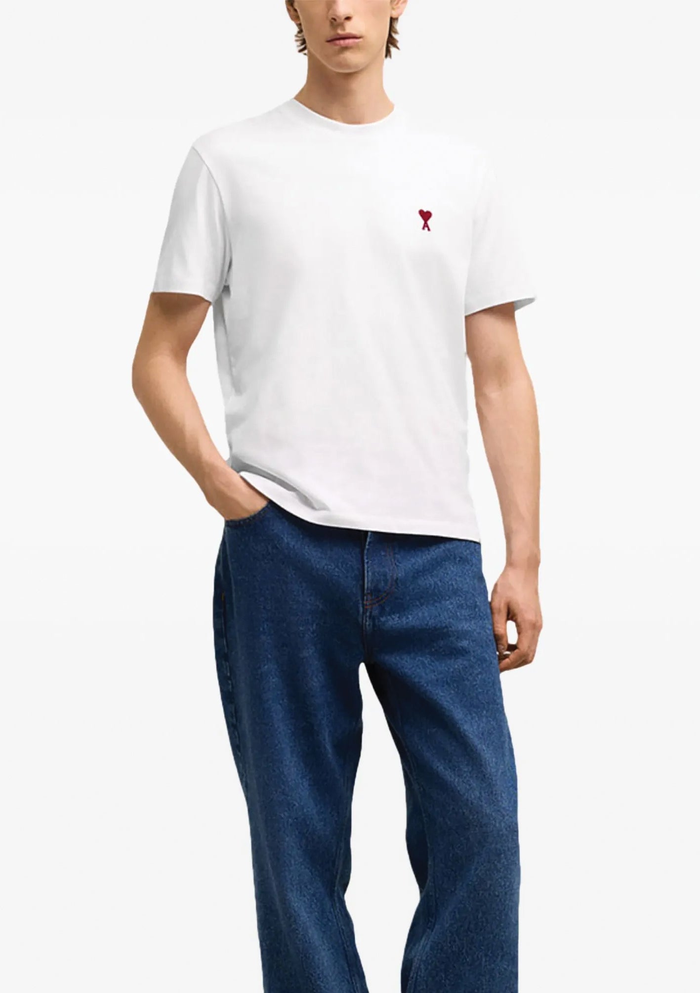 AMI PARIS T-Shirt White Iconica