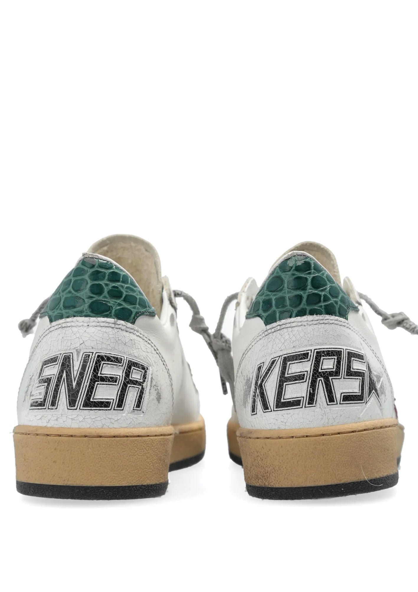 GOLDEN GOOSE Ballstar vintage White/Green