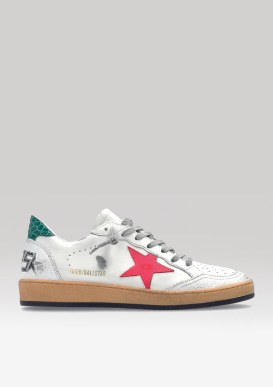 GOLDEN GOOSE Ballstar vintage White/Green